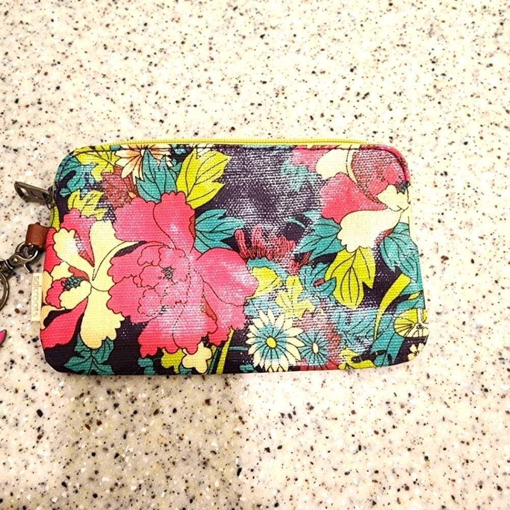 Sakroots Make-up Pouch/Wristlet Butterfly Bag